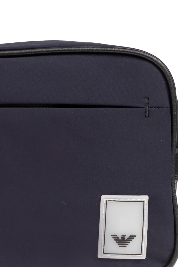 Navy blue Wash bag with logo Emporio Armani Vitkac Germany